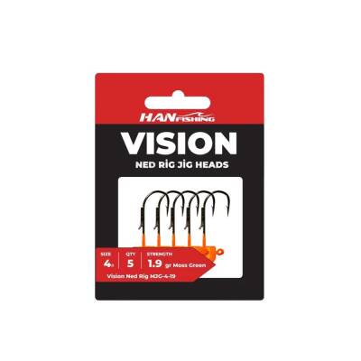 Hanfish Vision Ned Rig Orange Jighead - 2