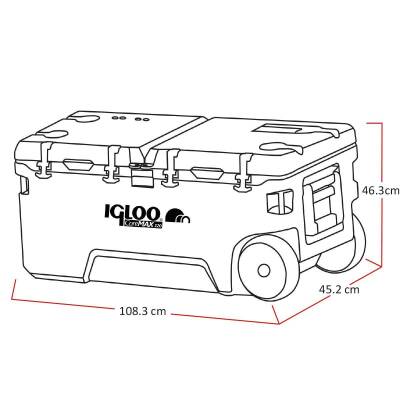 Igloo CoreMAX 120 Tekerlekli Buzluk 120 Litre - 3
