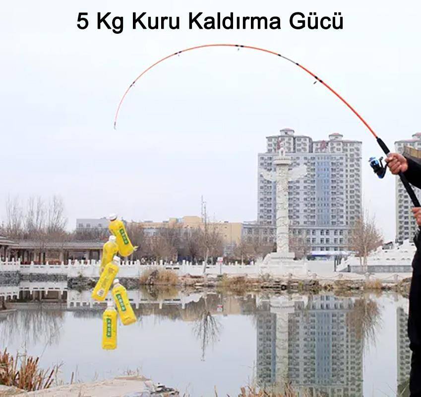 Katta Fishing Crocodile 240cm 100-250gr Tekne Kamışı - Turuncu - 2