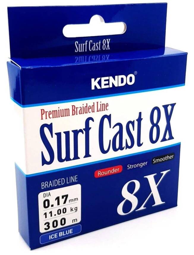 Kendo Surf Cast 8x Fighting 300m İp Misina (ICE BLUE) - 1