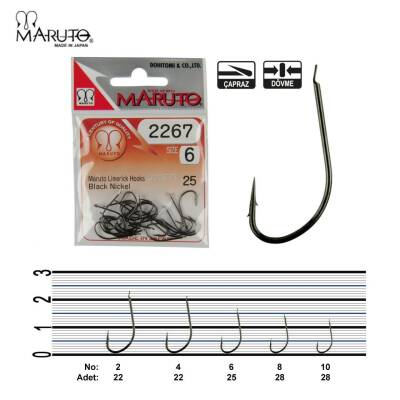 Maruto 2267 Black Nikel Olta İğnesi - 1