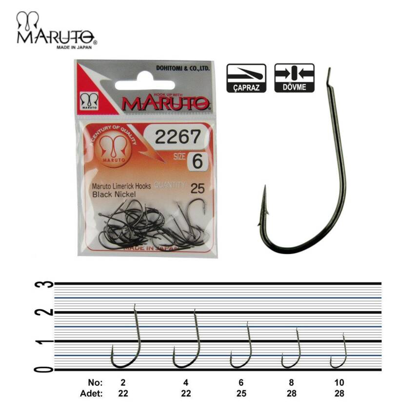 Maruto 2267 Black Nikel Olta İğnesi - 1