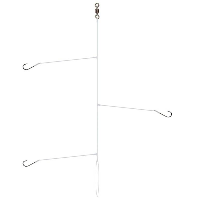 Mustad 1251 C 3 İğneli Hırsızlı Hazır Olta Bedeni - 1