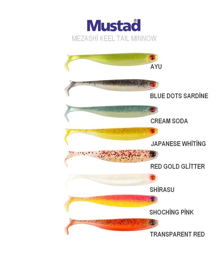 Mustad Mezashi Keel Tail Minnow 9cm Silikon Yem - 1