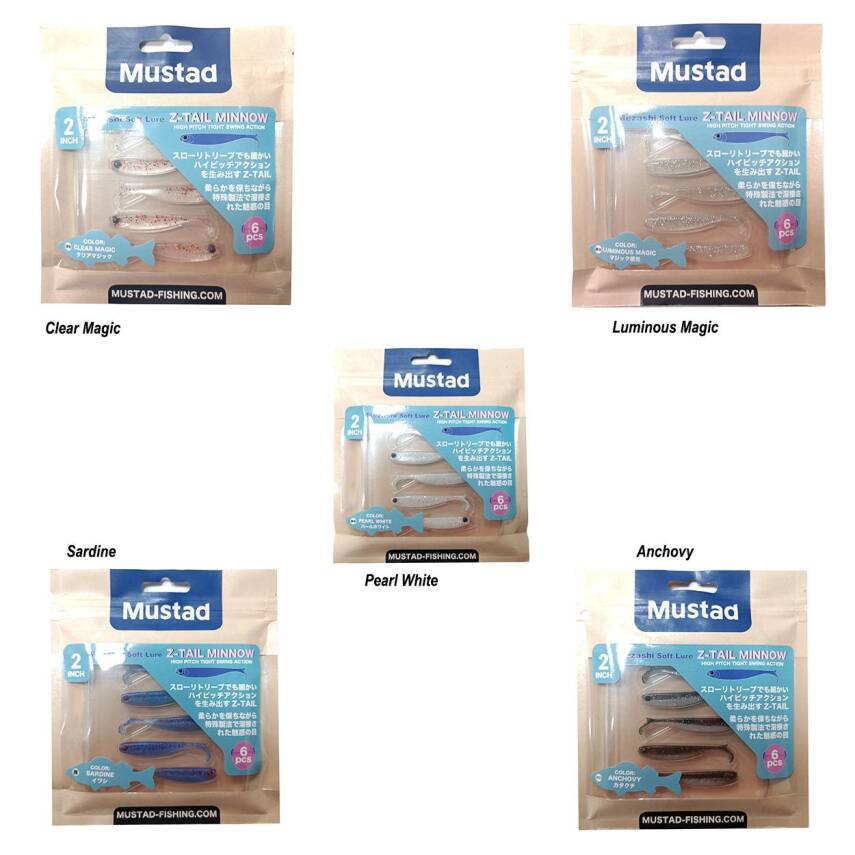 Mustad Mezashi Z-Tail Minnow 5cm Silikon Yem - 1