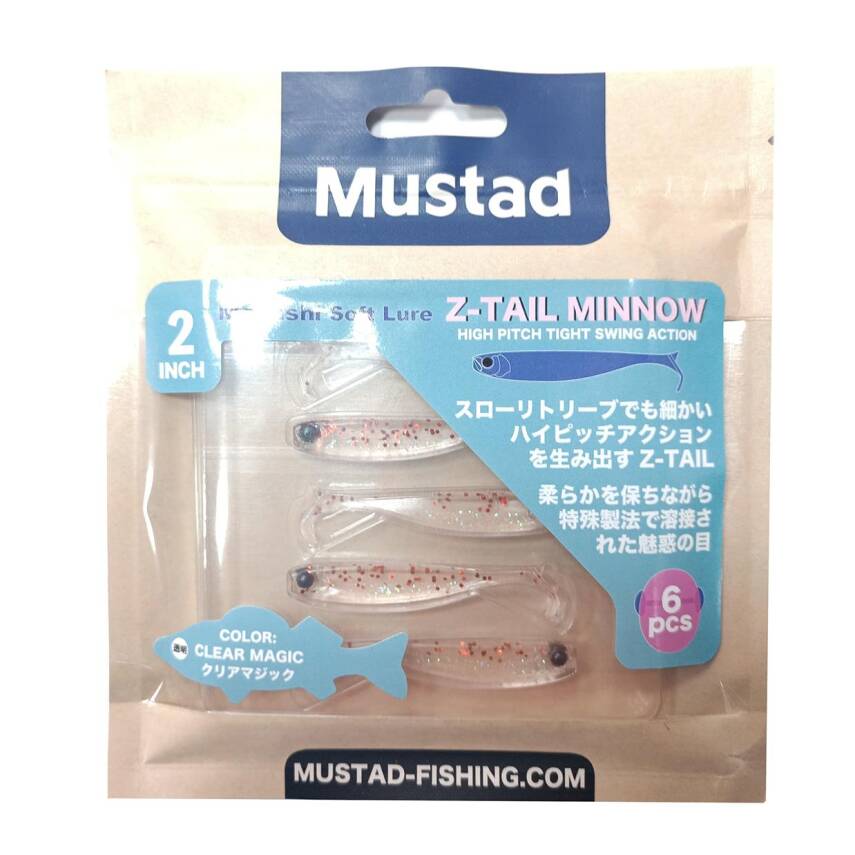 Mustad Mezashi Z-Tail Minnow 5cm Silikon Yem - 3