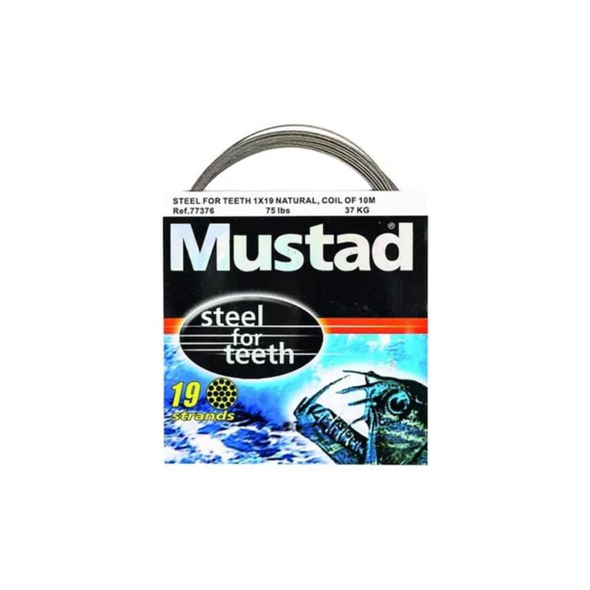 Mustad Steel For Teeth Çelik Tel - 75lb - 1