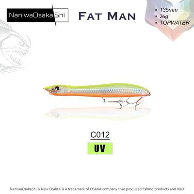 Naniwa Osaka Shi Fat Man 135mm 26gr Su Üstü Yem - 7