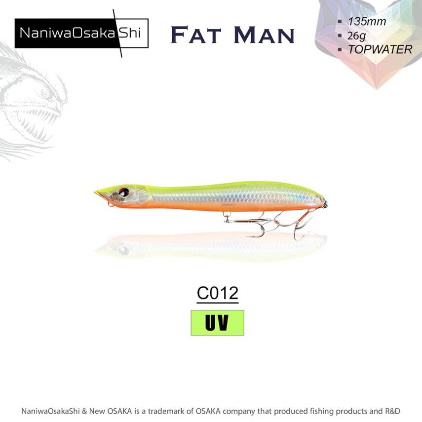 Naniwa Osaka Shi Fat Man 135mm 26gr Su Üstü Yem - 7