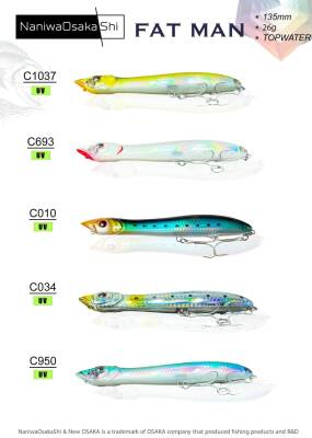 Naniwa Osaka Shi Fat Man 135mm 26gr Su Üstü Yem