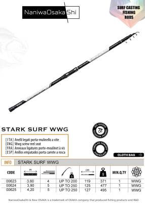 Naniwa Osaka Shi Stark Surf 390cm 100-250gr Surf Olta Kamışı