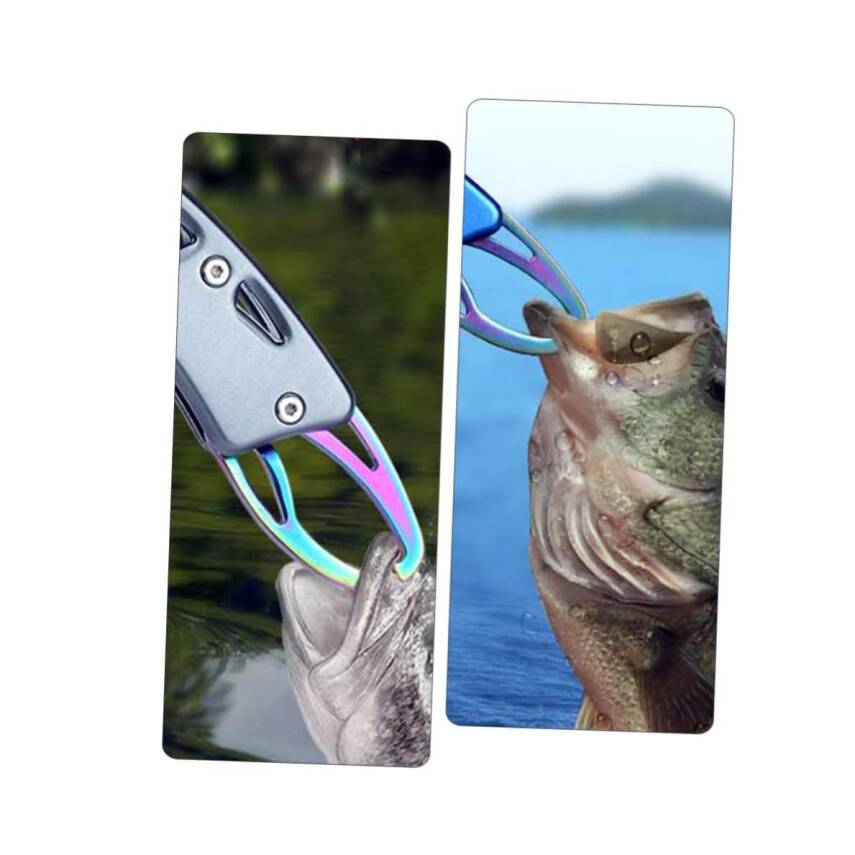 Oskar Eagle Alüminyum Balık Tutucu Gripper Yaylı Karabinalı - 3