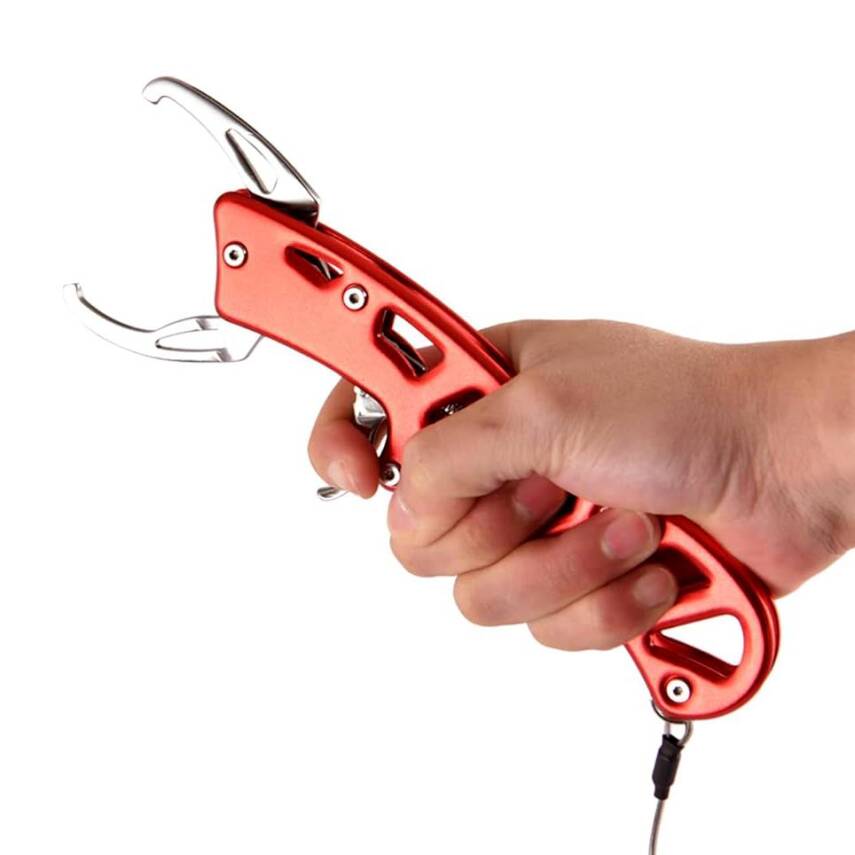 Oskar Eagle Alüminyum Balık Tutucu Gripper Yaylı Karabinalı - 4