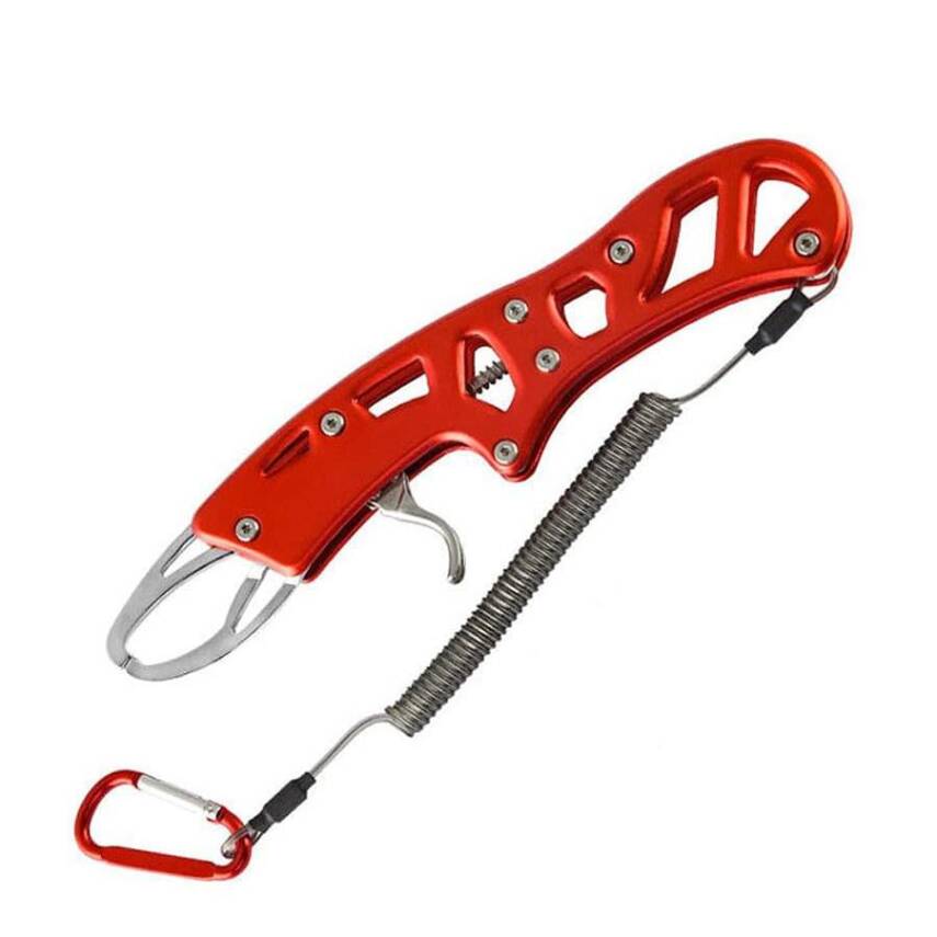 Oskar Eagle Alüminyum Balık Tutucu Gripper Yaylı Karabinalı - 1