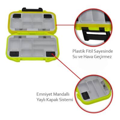 Oskar Su Geçirmez 12 Göz Fırdöndü Klips Kutusu - Turuncu - 4