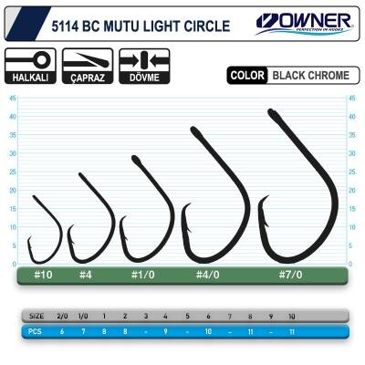 Owner 5114 Mutu Light Black Chrome İğne - 2