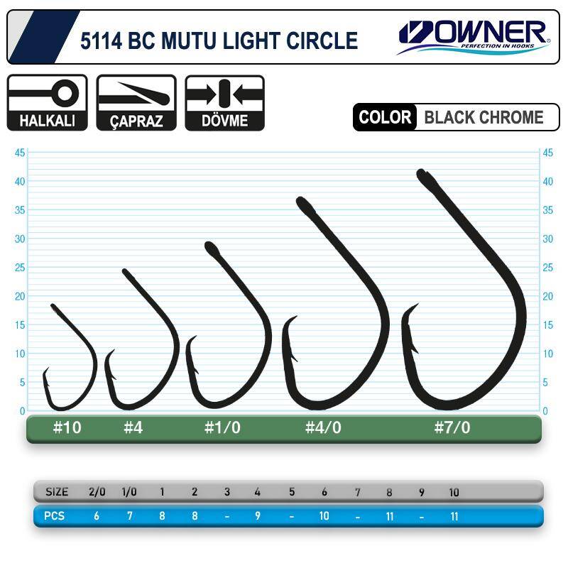 Owner 5114 Mutu Light Black Chrome İğne - 2