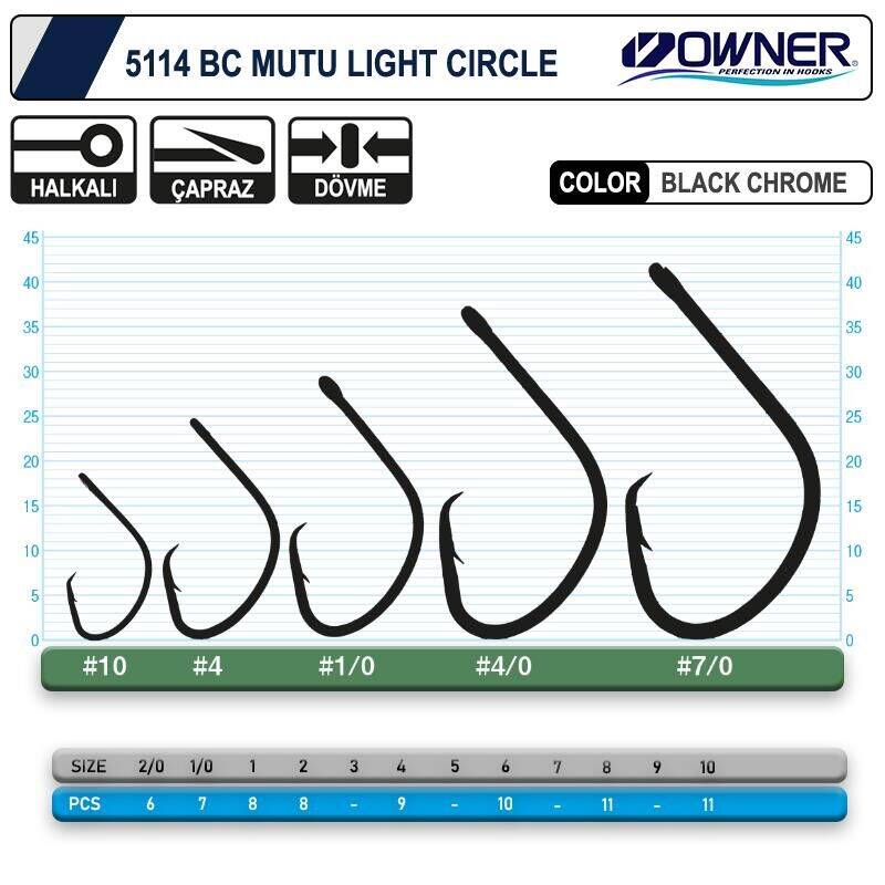 Owner 5114 Mutu Light Black Chrome İğne - 2