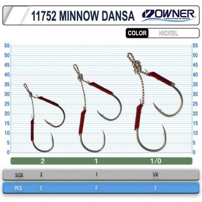 Owner Cultiva 11752 Jig Minnow Dansa Assist İğne - 2