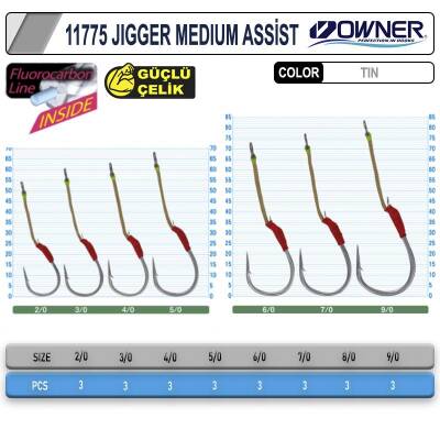 Owner Cultiva 11775 Jigger Medium Assist İğne - 2