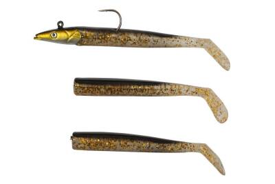 Pandora Sandeel 10cm Silikon Yem - Black Gold - 1