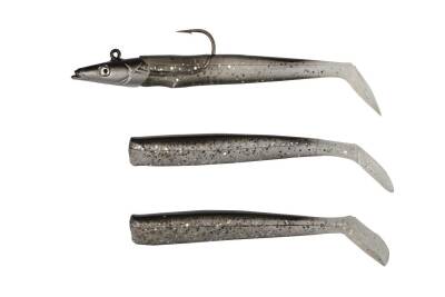 Pandora Sandeel 10cm Silikon Yem - Black Silver - 1