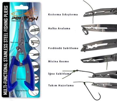 Portfish Balıkçı Pensesi - Mavi - 3
