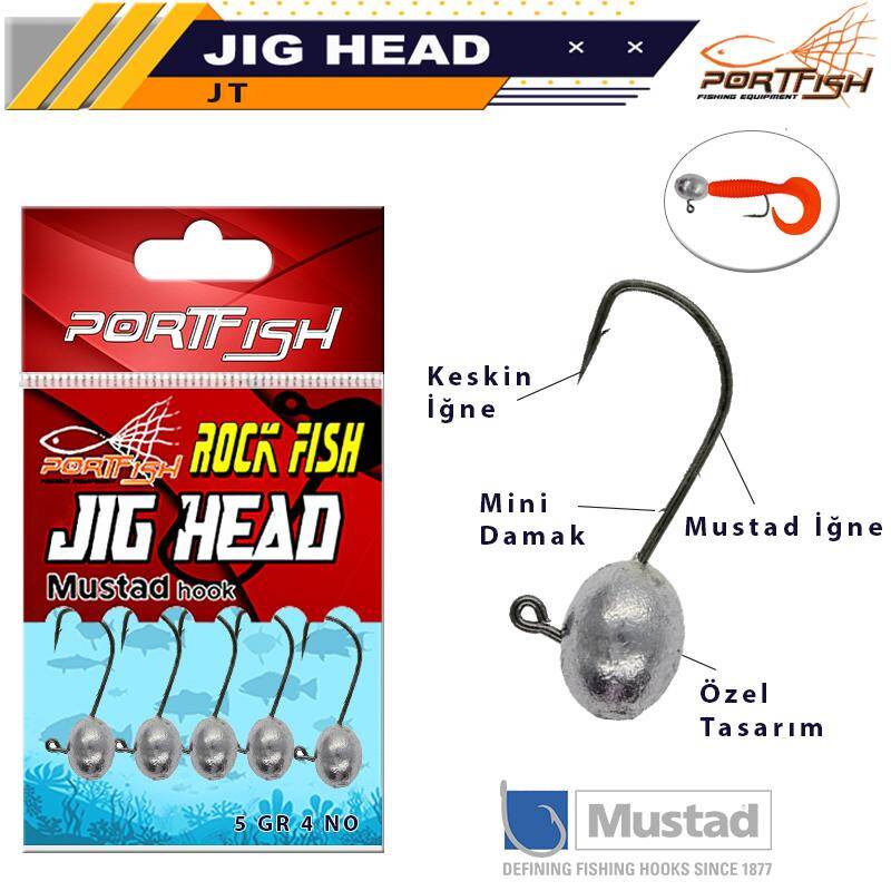 Portfish Jig Head Mustad İğneli 5li Pkt - 1