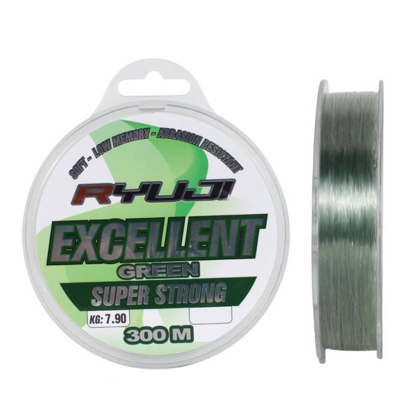 Ryuji Excellent 300mt 0.40mm Green Monofilament Misina - 1