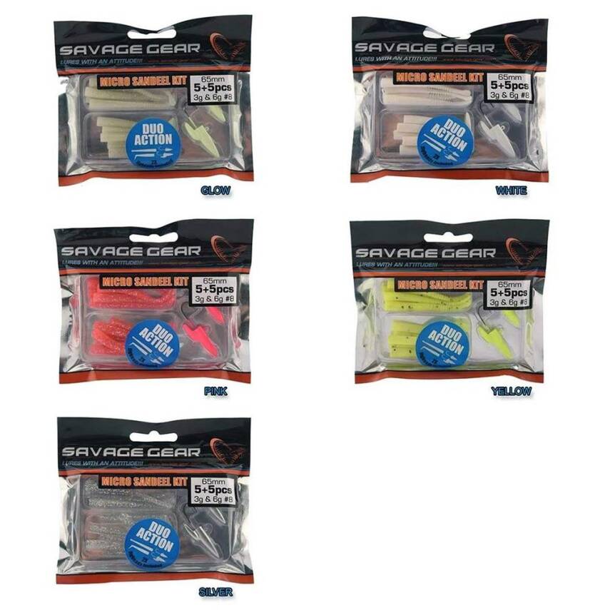 Savage gear Micro Sandeel Kit 12 Parça Lrf Silikon Yem - 1