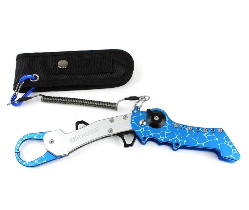 Sea Horse Katlanır Balık Tutucu Gripper - Mavi - 1
