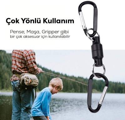 Shufa Çift Karabinalı Mıknatıs Ekipman Tutucu - 4