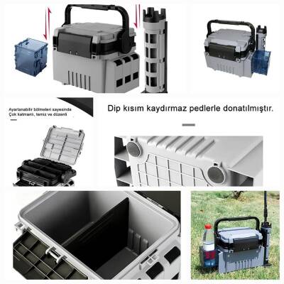 Shufa Çift Katlı Ekstra Dayanıklı 12L Profesyonel Balıkçı Kutu Çanta