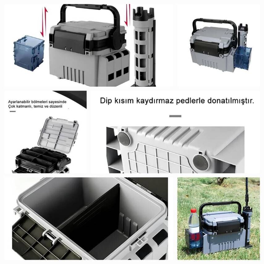 Shufa Çift Katlı Ekstra Dayanıklı 12L Profesyonel Balıkçı Kutu Çanta - 1
