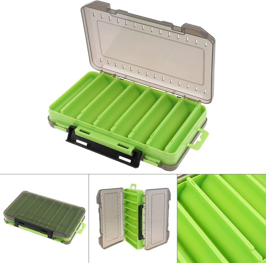 Shufa Lure Box Çift Taraflı Kutu 105mm - Yeşil - 2