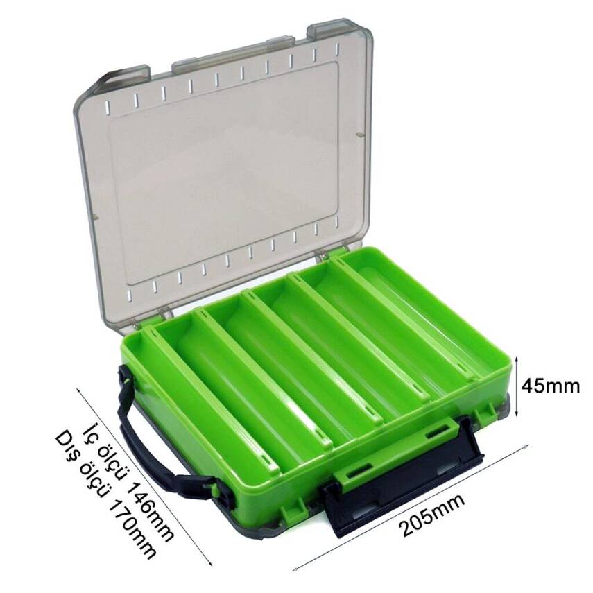 Shufa Lure Box Çift Taraflı Kutu 145mm - Yeşil - 4