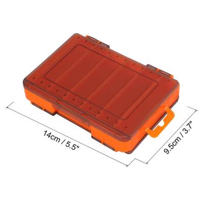 Shufa Lure Box Çift Taraflı LRF Yem Kutusu 85mm - Turuncu - 2