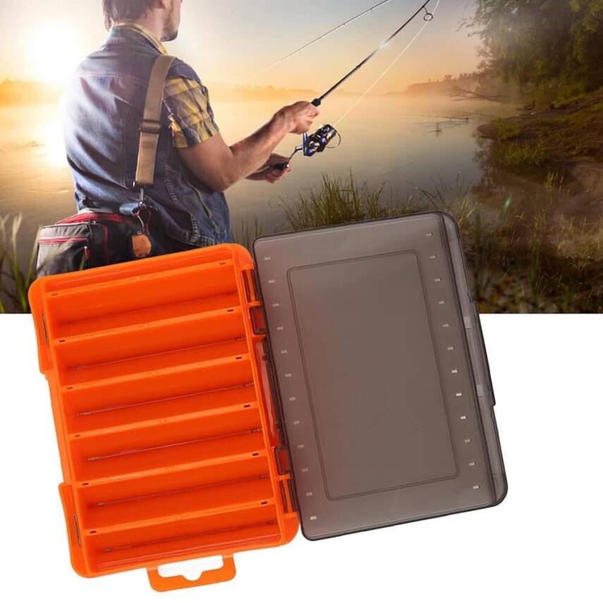 Shufa Lure Box Çift Taraflı LRF Yem Kutusu 85mm - Turuncu - 4
