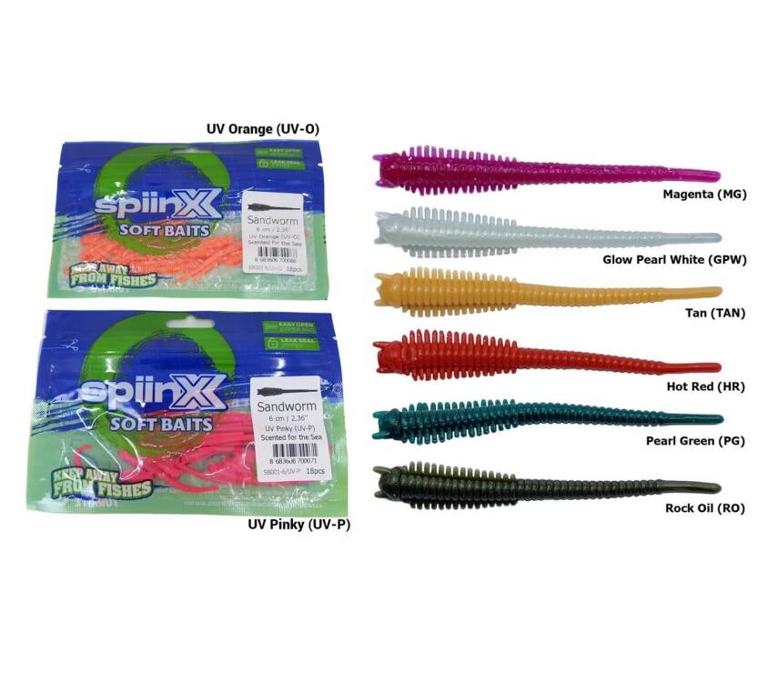 Spiinx Sandworm 6cm SilikonYem - 1