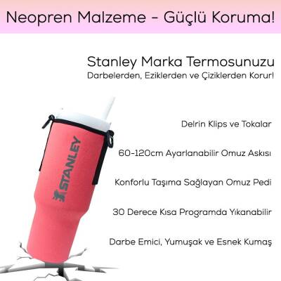 Stanley Koruyucu Neopren Termos Kılıfı 1,18 Lt Quencher Pipetli - 2