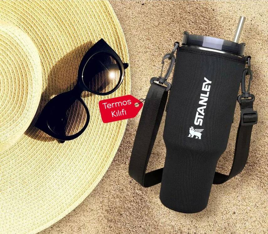 Stanley Neopren Termos Kılıfı - Quencher Pipetli 1.18 Lt - 1