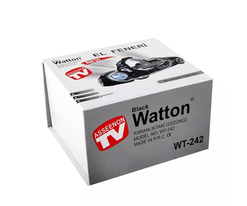 Watton WT-242 Orjinal 800 Lümen T6 Şarjlı Kafa Feneri - 6