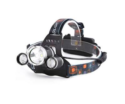 Watton WT-256 3 Başlıklı Şarjlı Kafa Feneri