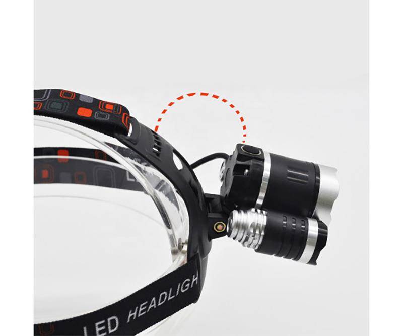 Watton WT-256 3 Başlıklı Şarjlı Kafa Feneri - 4