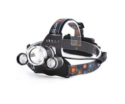 Watton WT-256 3 Başlıklı Şarjlı Kafa Feneri