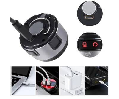 Watton WT-618 7 Mod Şarjlı Kafa ve Kamp Lambası  - 4