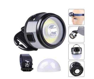 Watton WT-618 7 Mod Şarjlı Kafa ve Kamp Lambası  - 6