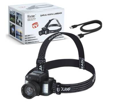 Watton WT-625 Gree TG Yağmur Suyu Geçirmez Sensörlü Kafa Lambası - 3