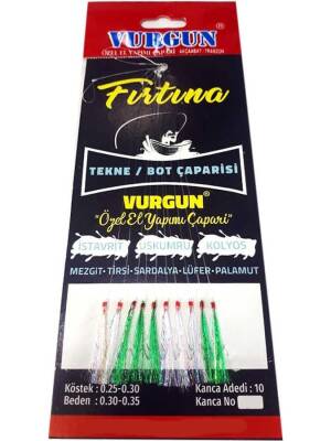 Vurgun Çapari Fırtına Tekne Bot Çaparisi No:5 - UV Beyaz/Yeşil